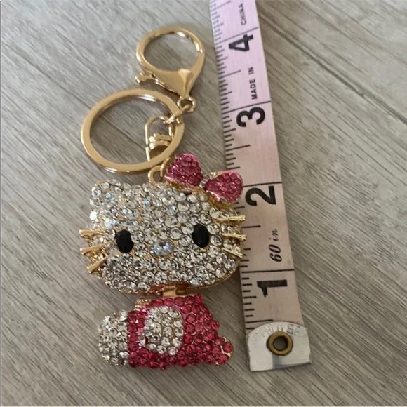 Hello Kitty Rhinestone Keychain - Picture 3 of 4